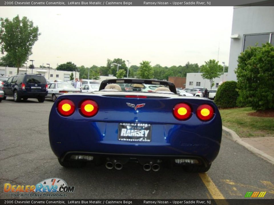 2006 Chevrolet Corvette Convertible LeMans Blue Metallic / Cashmere Beige Photo #9