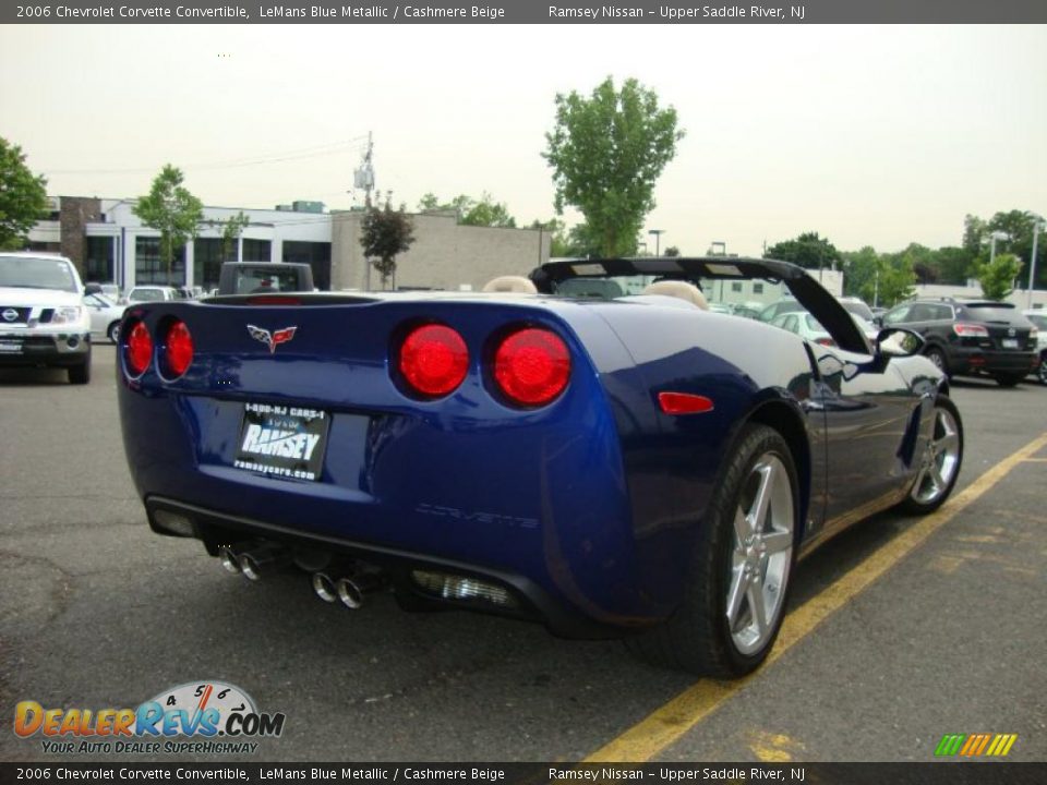 2006 Chevrolet Corvette Convertible LeMans Blue Metallic / Cashmere Beige Photo #10