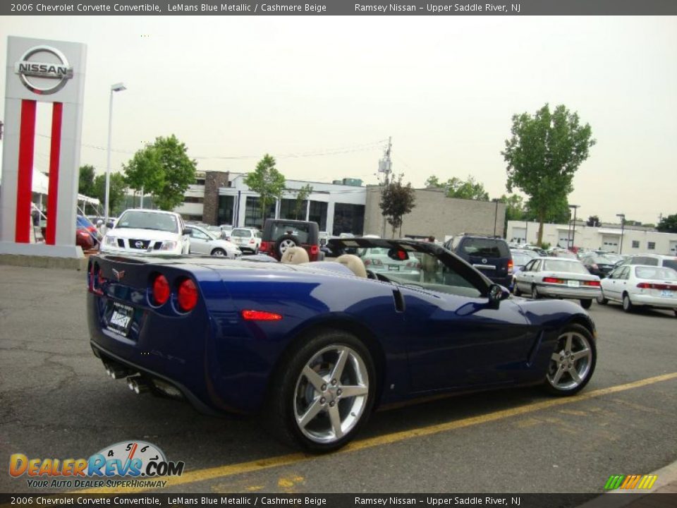 2006 Chevrolet Corvette Convertible LeMans Blue Metallic / Cashmere Beige Photo #11