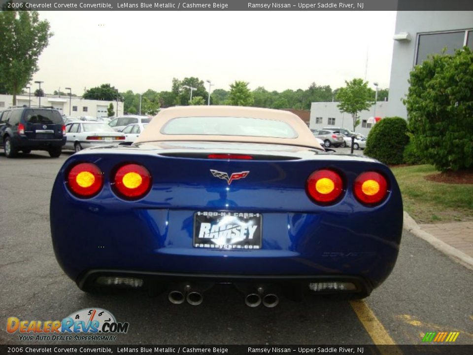 2006 Chevrolet Corvette Convertible LeMans Blue Metallic / Cashmere Beige Photo #22