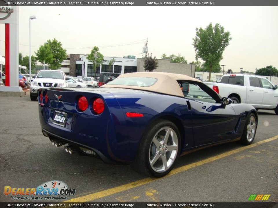 2006 Chevrolet Corvette Convertible LeMans Blue Metallic / Cashmere Beige Photo #23