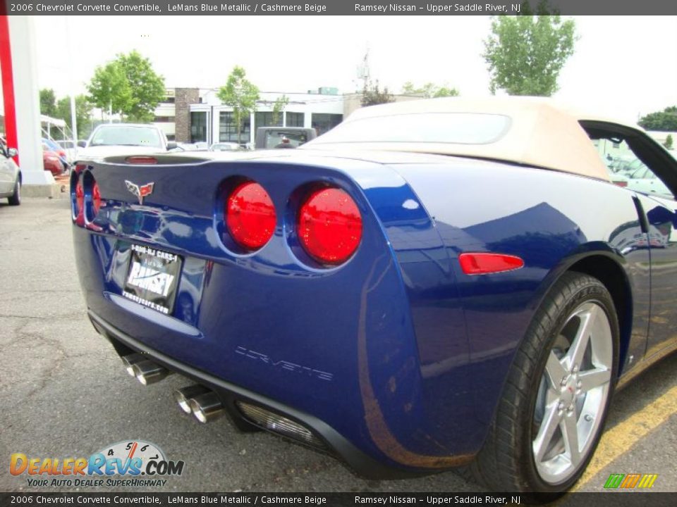 2006 Chevrolet Corvette Convertible LeMans Blue Metallic / Cashmere Beige Photo #31