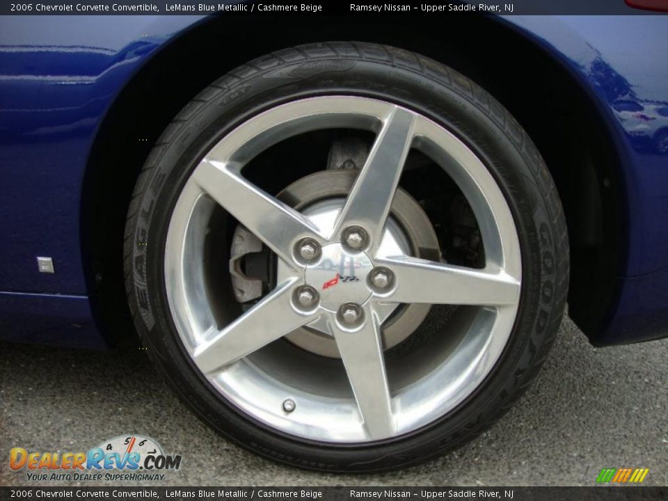 2006 Chevrolet Corvette Convertible LeMans Blue Metallic / Cashmere Beige Photo #35