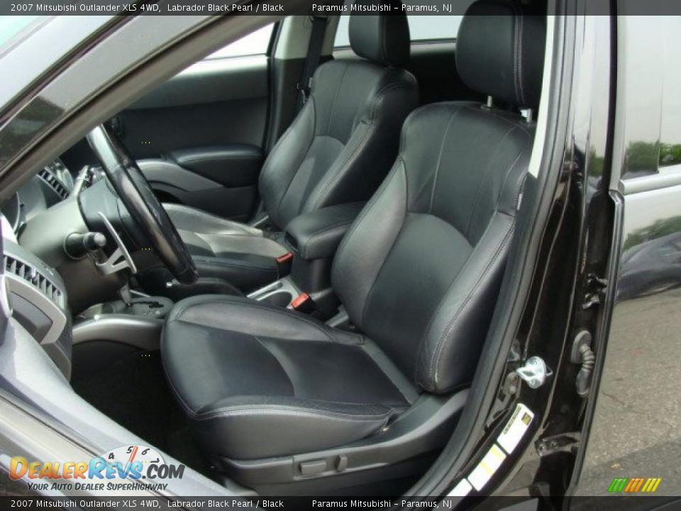 2007 Mitsubishi Outlander XLS 4WD Labrador Black Pearl / Black Photo #10