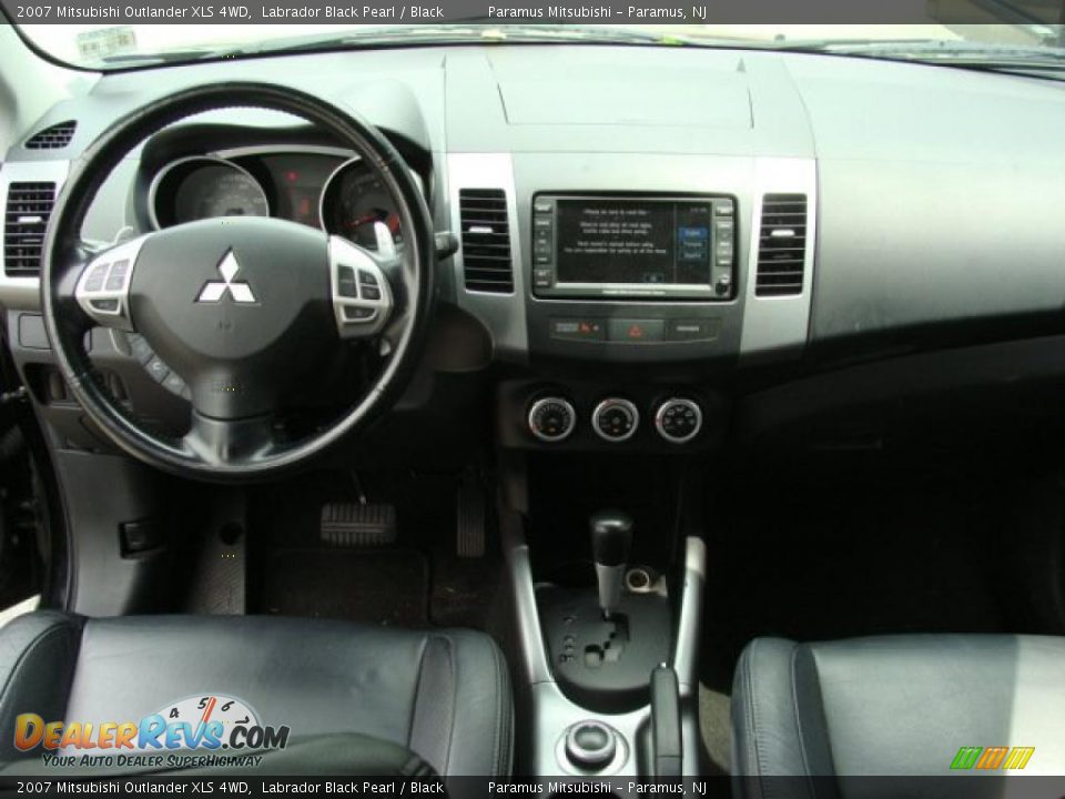2007 Mitsubishi Outlander XLS 4WD Labrador Black Pearl / Black Photo #11