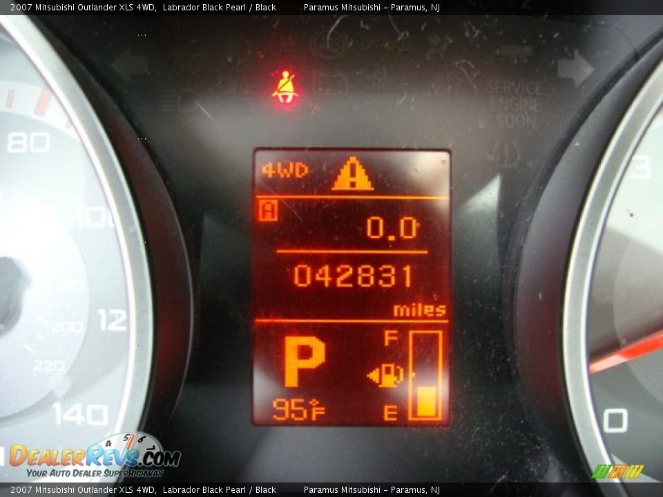 2007 Mitsubishi Outlander XLS 4WD Labrador Black Pearl / Black Photo #12