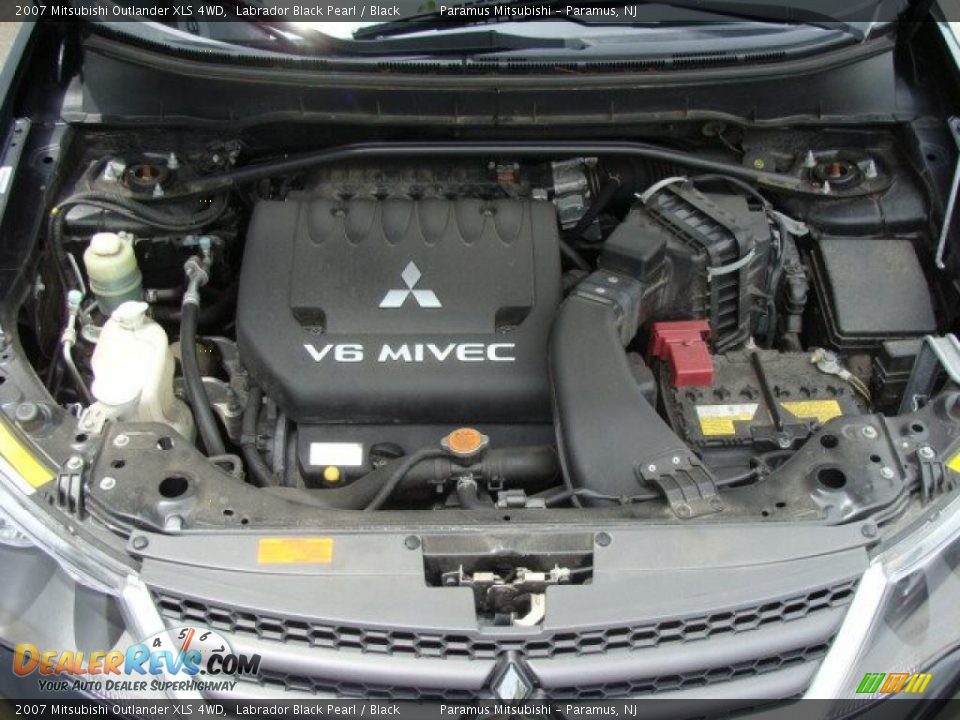 2007 Mitsubishi Outlander XLS 4WD Labrador Black Pearl / Black Photo #15