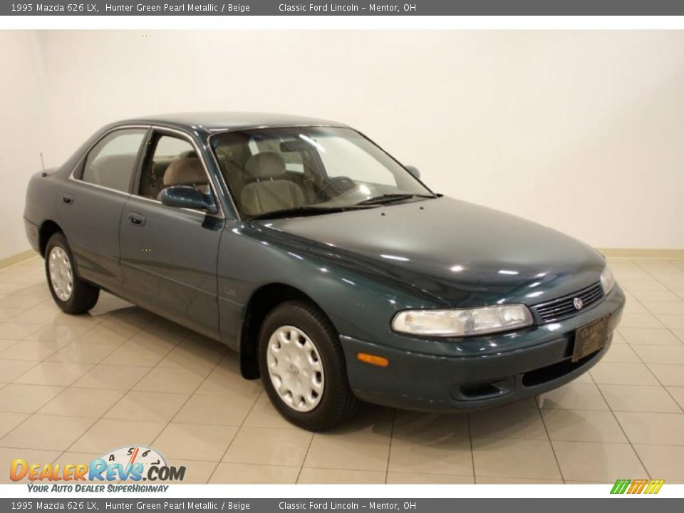 1995 Mazda 626 LX Hunter Green Pearl Metallic / Beige Photo #1