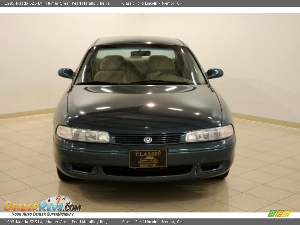 1995 Mazda 626 LX Hunter Green Pearl Metallic / Beige Photo #2