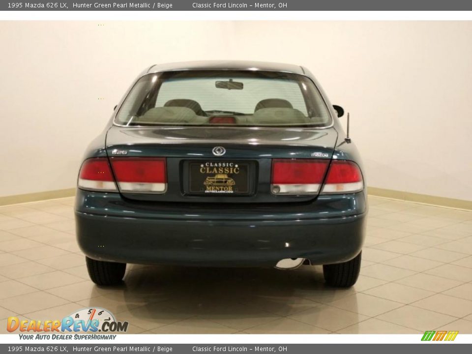 1995 Mazda 626 LX Hunter Green Pearl Metallic / Beige Photo #6