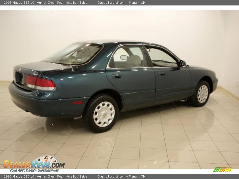 1995 Mazda 626 LX Hunter Green Pearl Metallic / Beige Photo #7