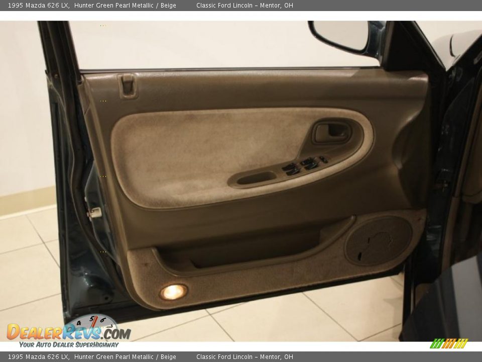 1995 Mazda 626 LX Hunter Green Pearl Metallic / Beige Photo #8
