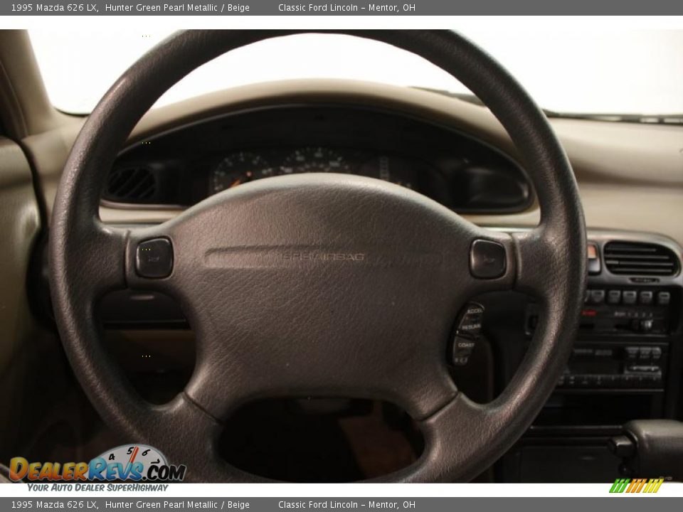 1995 Mazda 626 LX Hunter Green Pearl Metallic / Beige Photo #10