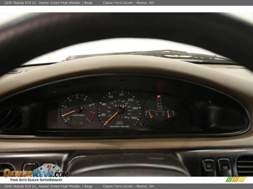 1995 Mazda 626 LX Hunter Green Pearl Metallic / Beige Photo #11