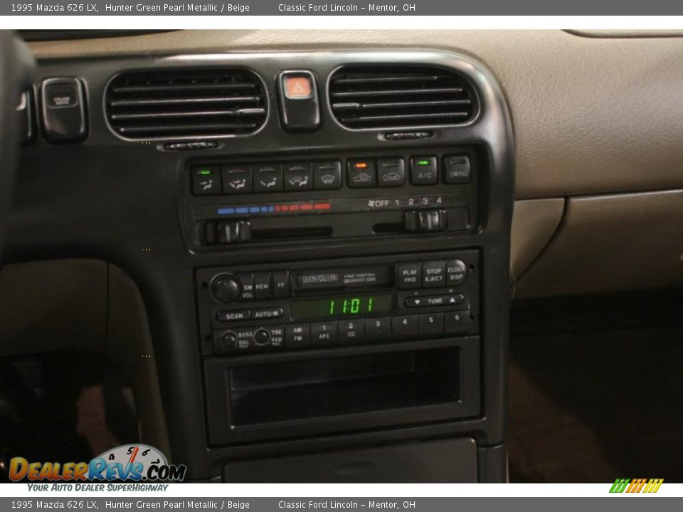 1995 Mazda 626 LX Hunter Green Pearl Metallic / Beige Photo #12