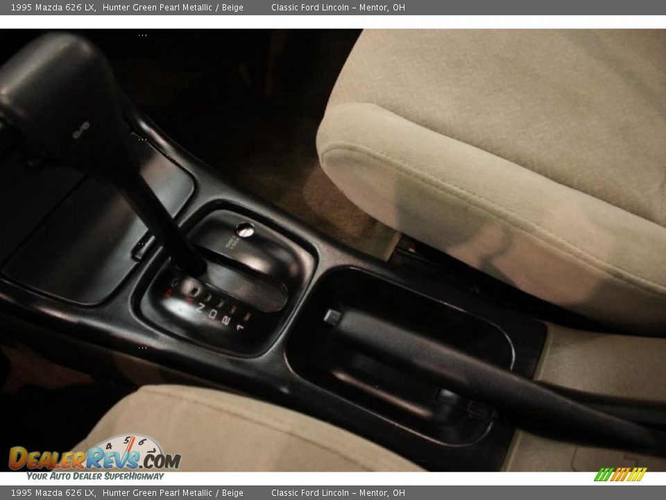 1995 Mazda 626 LX Hunter Green Pearl Metallic / Beige Photo #13