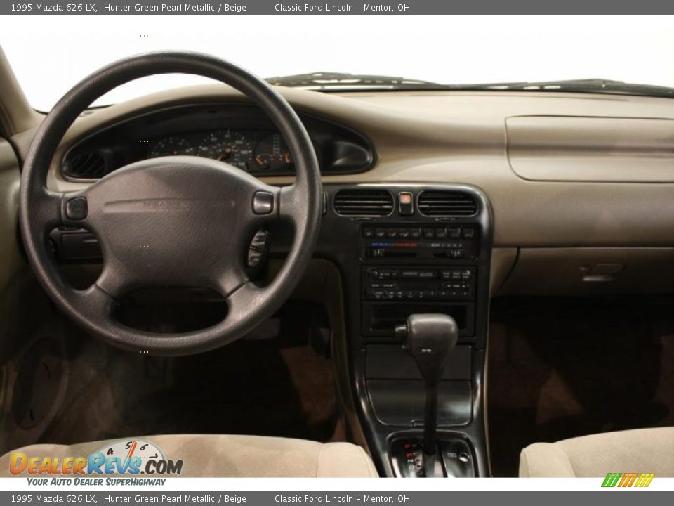 1995 Mazda 626 LX Hunter Green Pearl Metallic / Beige Photo #18