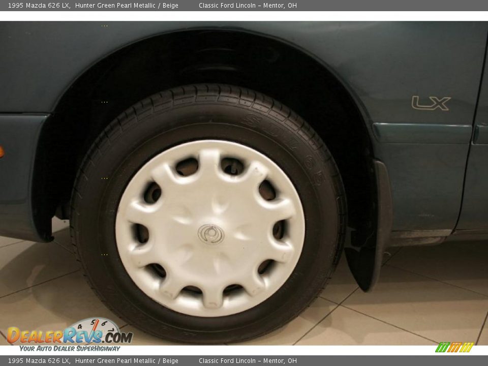 1995 Mazda 626 LX Hunter Green Pearl Metallic / Beige Photo #21