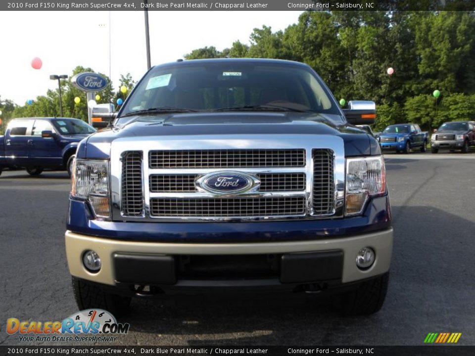 2010 Ford F150 King Ranch SuperCrew 4x4 Dark Blue Pearl Metallic / Chapparal Leather Photo #5