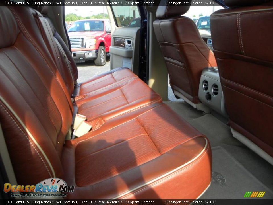 2010 Ford F150 King Ranch SuperCrew 4x4 Dark Blue Pearl Metallic / Chapparal Leather Photo #8