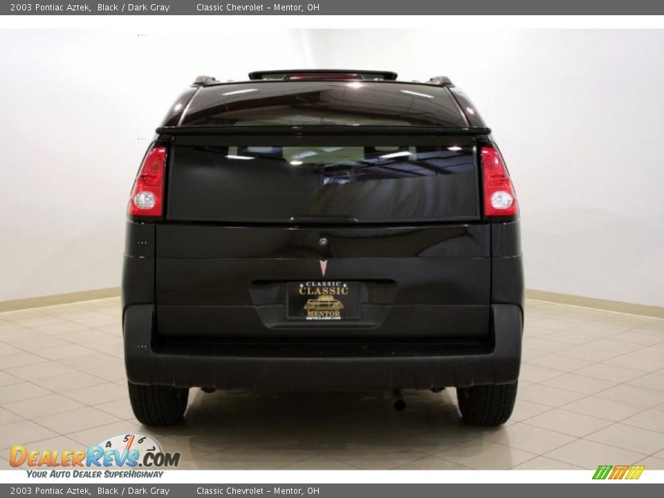 2003 Pontiac Aztek Black / Dark Gray Photo #6