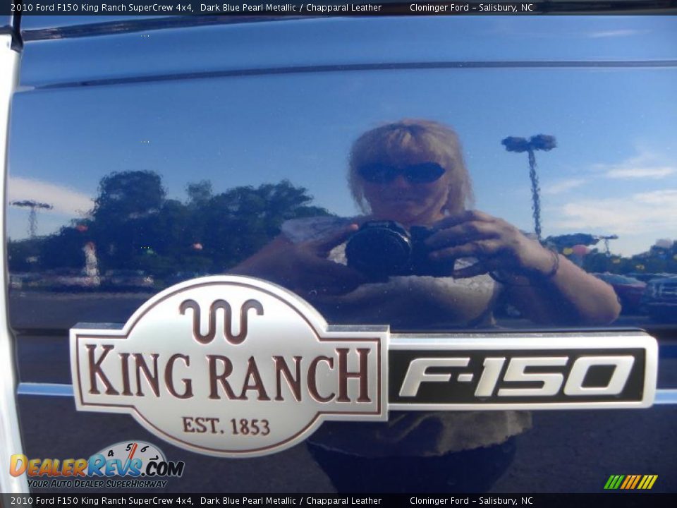 2010 Ford F150 King Ranch SuperCrew 4x4 Dark Blue Pearl Metallic / Chapparal Leather Photo #16