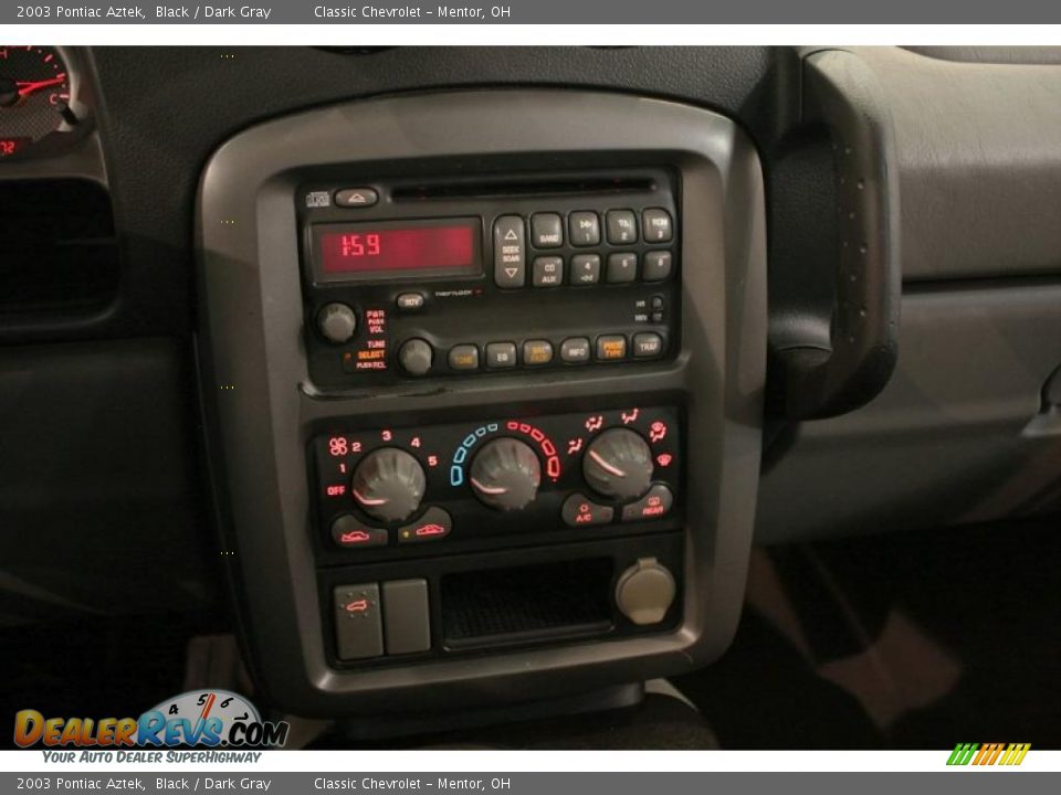 2003 Pontiac Aztek Black / Dark Gray Photo #15