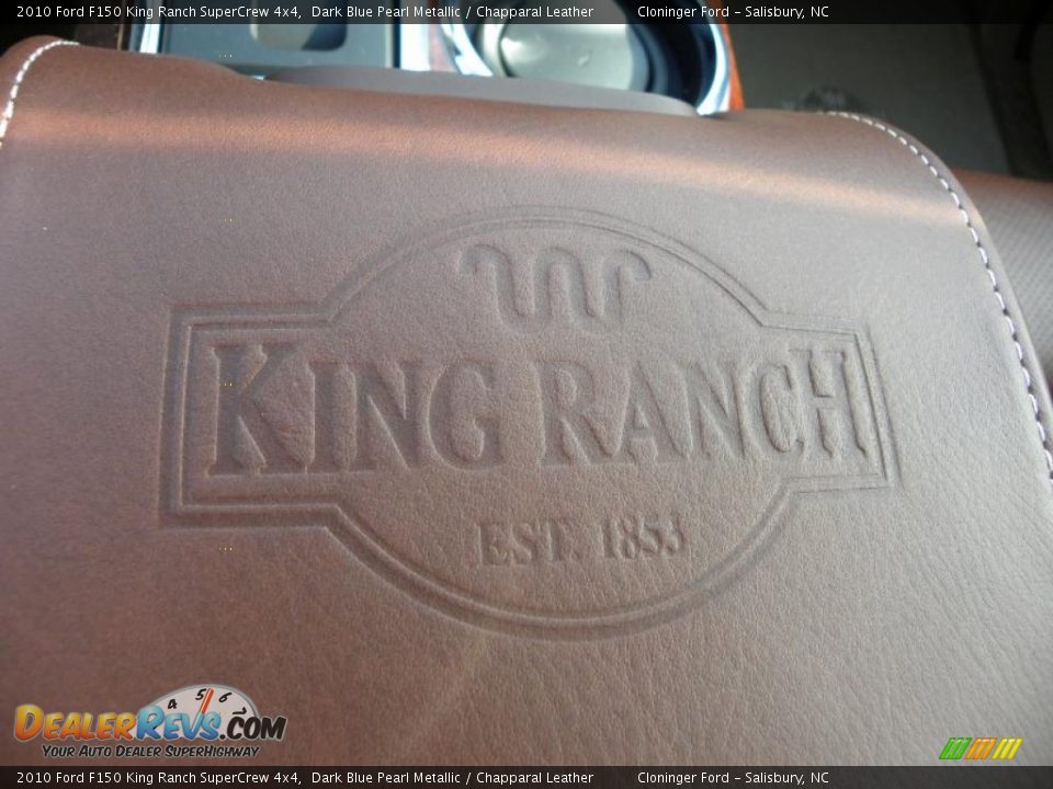 2010 Ford F150 King Ranch SuperCrew 4x4 Dark Blue Pearl Metallic / Chapparal Leather Photo #36