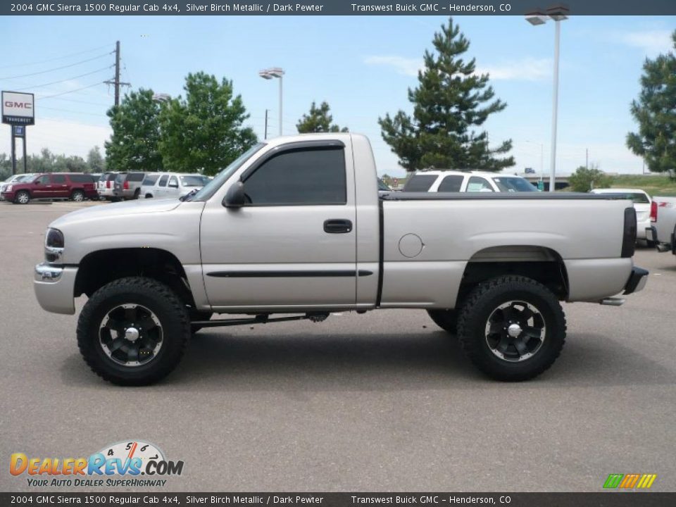 2004 GMC Sierra 1500 Regular Cab 4x4 Silver Birch Metallic / Dark Pewter Photo #4