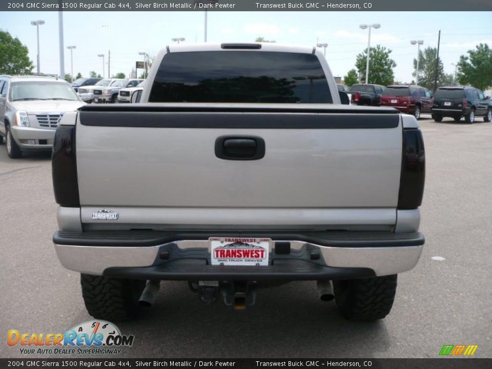 2004 GMC Sierra 1500 Regular Cab 4x4 Silver Birch Metallic / Dark Pewter Photo #5