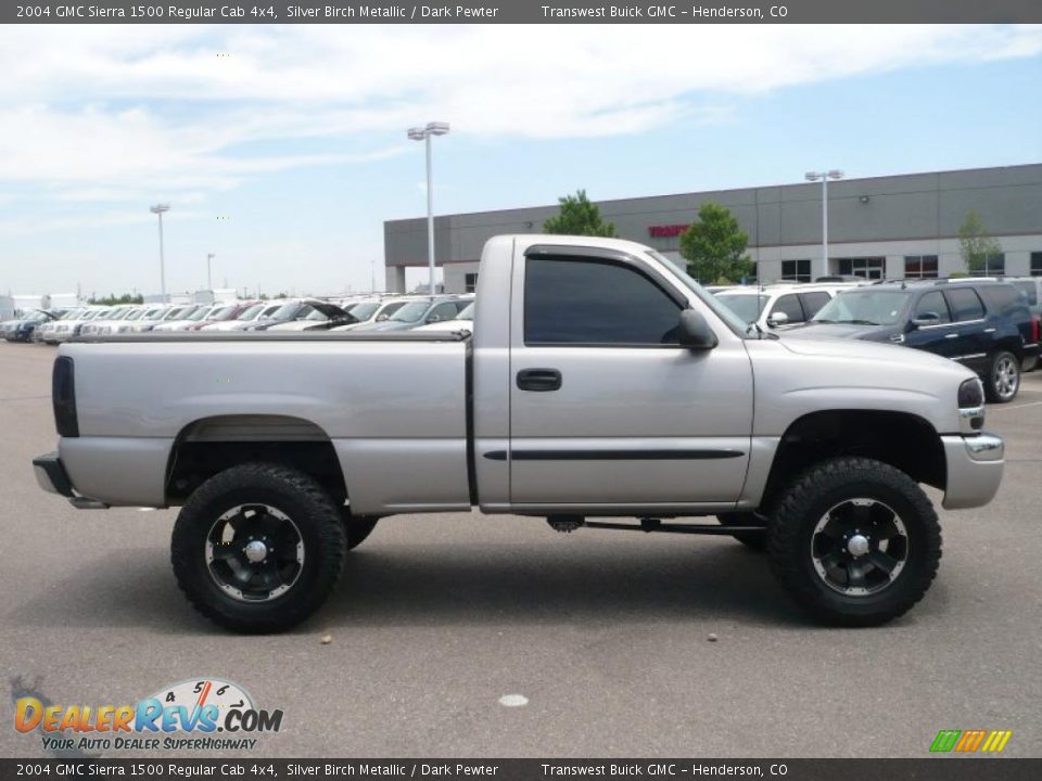 2004 GMC Sierra 1500 Regular Cab 4x4 Silver Birch Metallic / Dark Pewter Photo #6