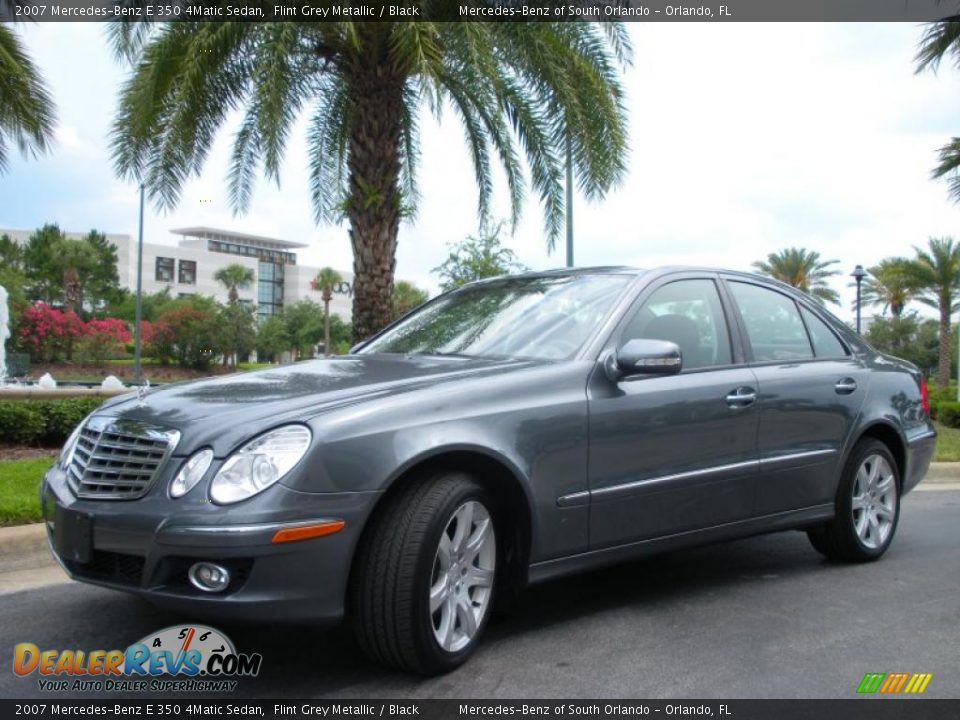 2007 Mercedes-Benz E 350 4Matic Sedan Flint Grey Metallic / Black Photo #2
