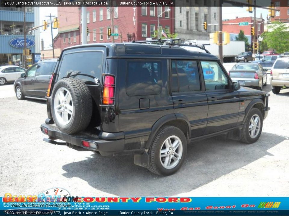 2003 Land Rover Discovery SE7 Java Black / Alpaca Beige Photo #2