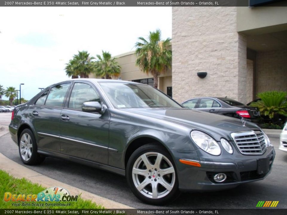 2007 Mercedes-Benz E 350 4Matic Sedan Flint Grey Metallic / Black Photo #4