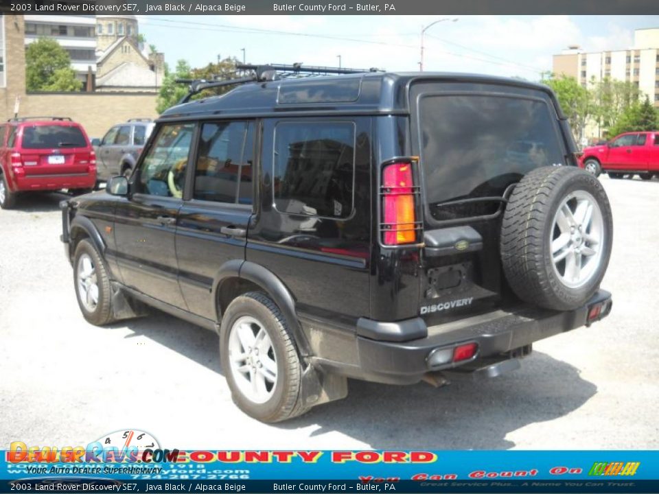 2003 Land Rover Discovery SE7 Java Black / Alpaca Beige Photo #4