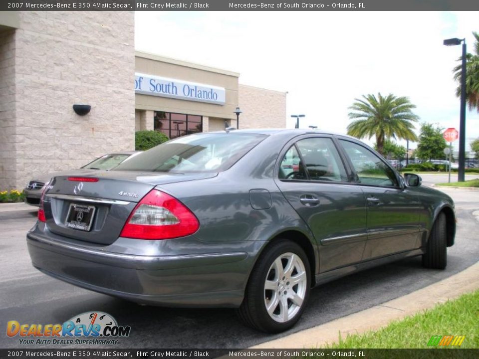 2007 Mercedes-Benz E 350 4Matic Sedan Flint Grey Metallic / Black Photo #6