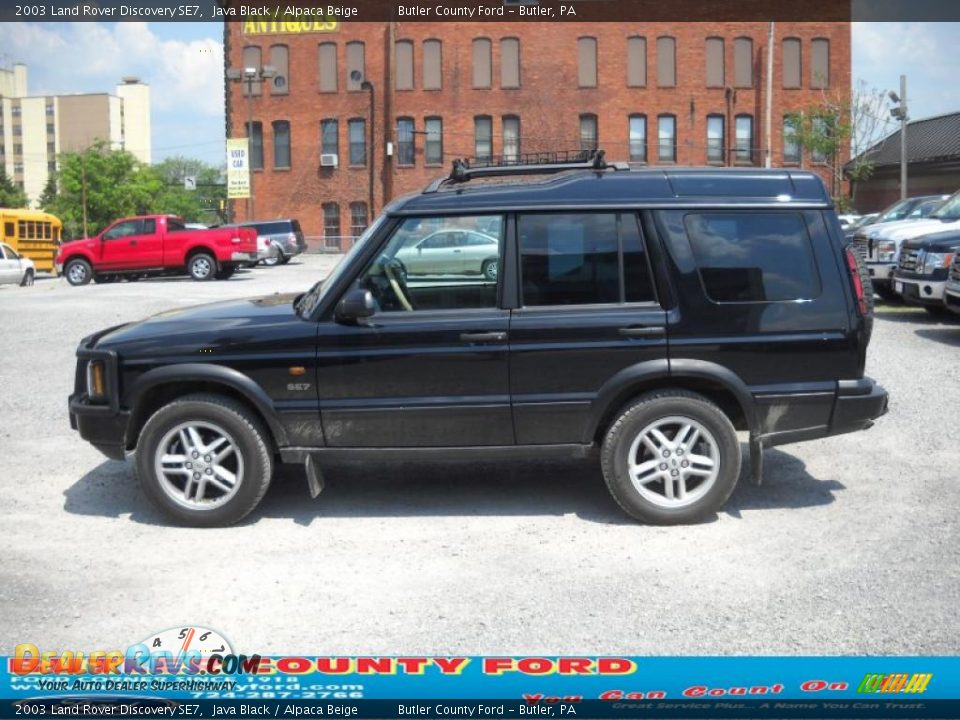 2003 Land Rover Discovery SE7 Java Black / Alpaca Beige Photo #5