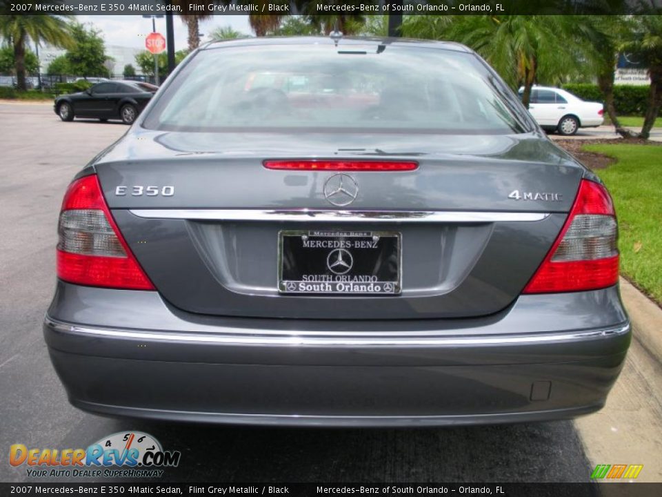 2007 Mercedes-Benz E 350 4Matic Sedan Flint Grey Metallic / Black Photo #7