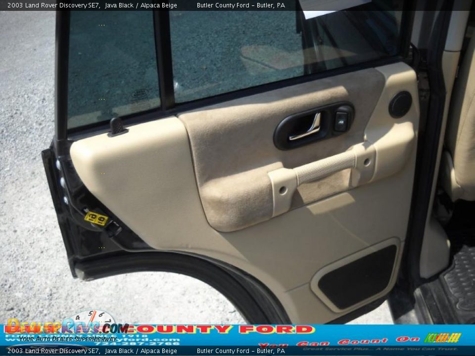 2003 Land Rover Discovery SE7 Java Black / Alpaca Beige Photo #10