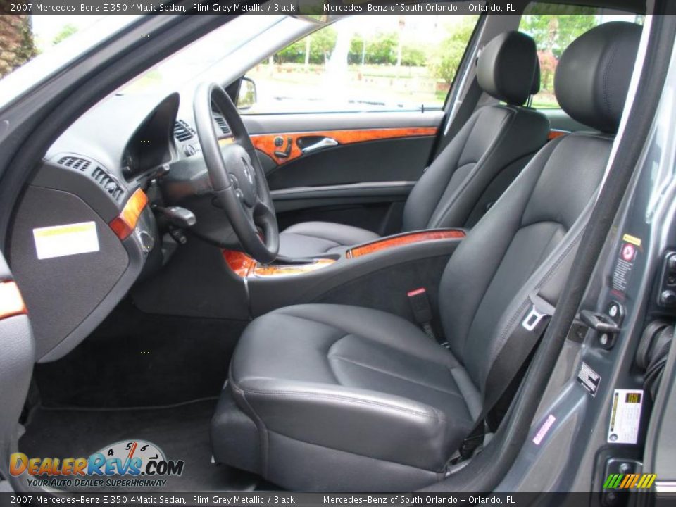 2007 Mercedes-Benz E 350 4Matic Sedan Flint Grey Metallic / Black Photo #12