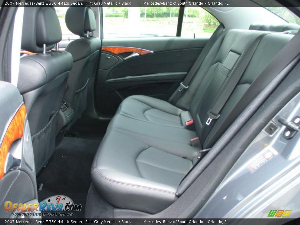 2007 Mercedes-Benz E 350 4Matic Sedan Flint Grey Metallic / Black Photo #14