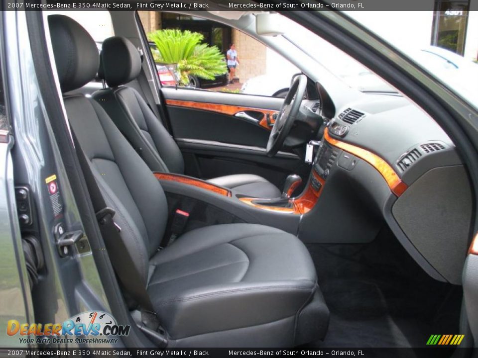 2007 Mercedes-Benz E 350 4Matic Sedan Flint Grey Metallic / Black Photo #16