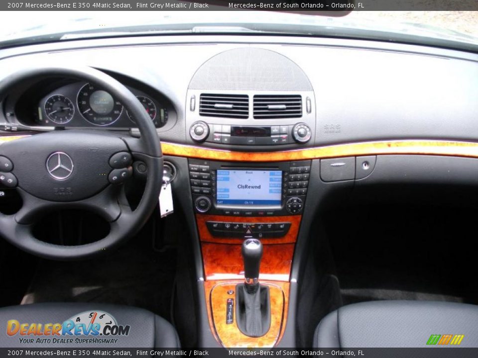 2007 Mercedes-Benz E 350 4Matic Sedan Flint Grey Metallic / Black Photo #18