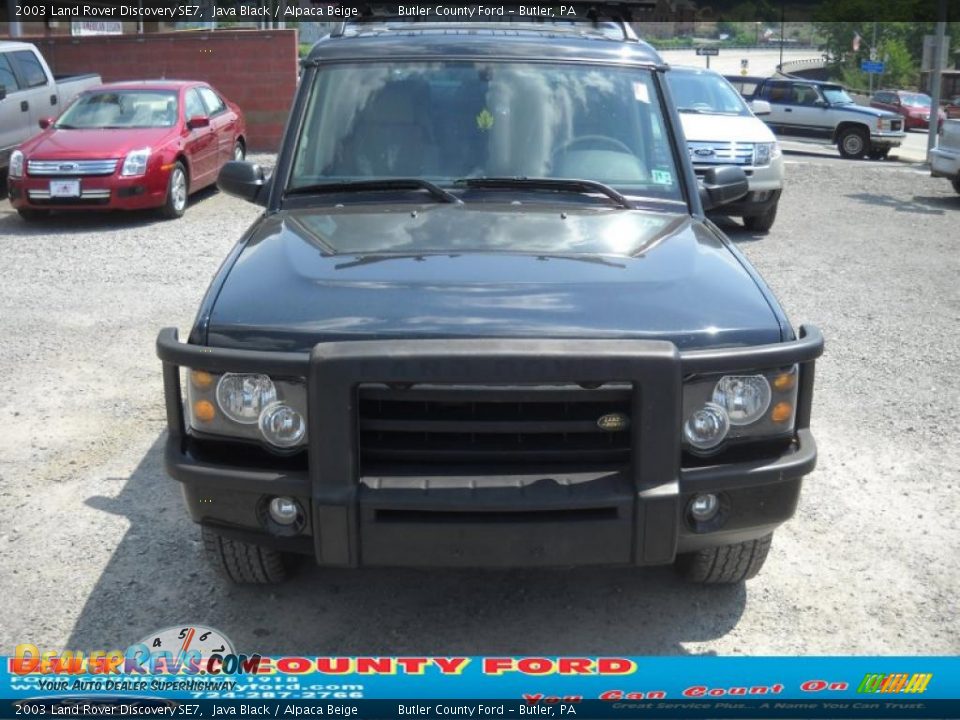 2003 Land Rover Discovery SE7 Java Black / Alpaca Beige Photo #16