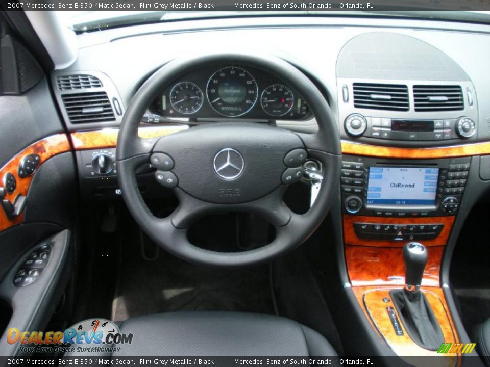 2007 Mercedes-Benz E 350 4Matic Sedan Flint Grey Metallic / Black Photo #19