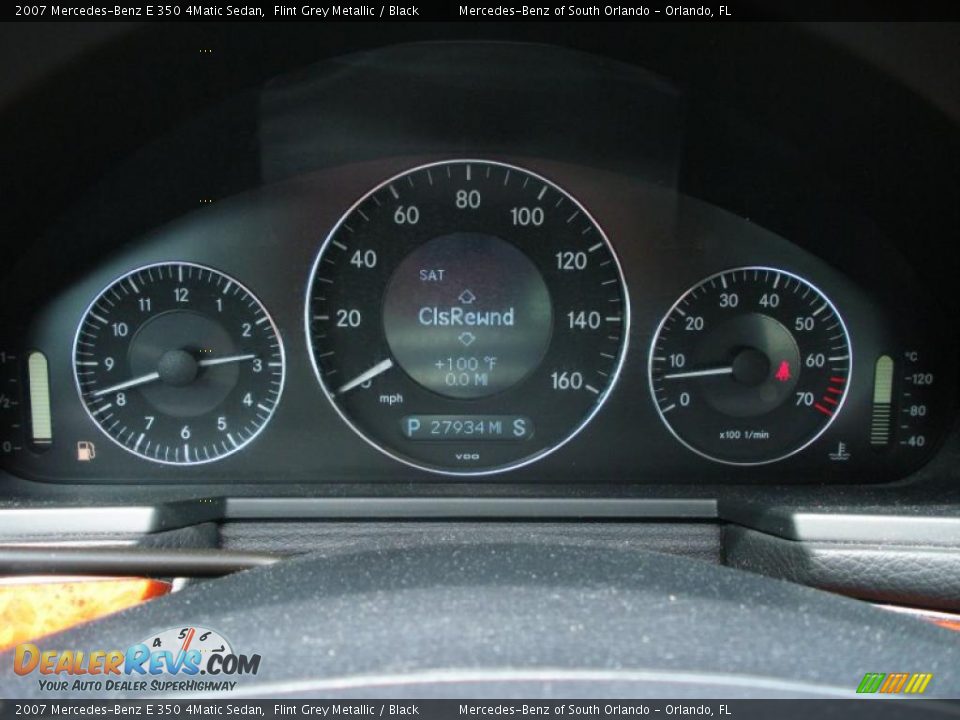 2007 Mercedes-Benz E 350 4Matic Sedan Flint Grey Metallic / Black Photo #21