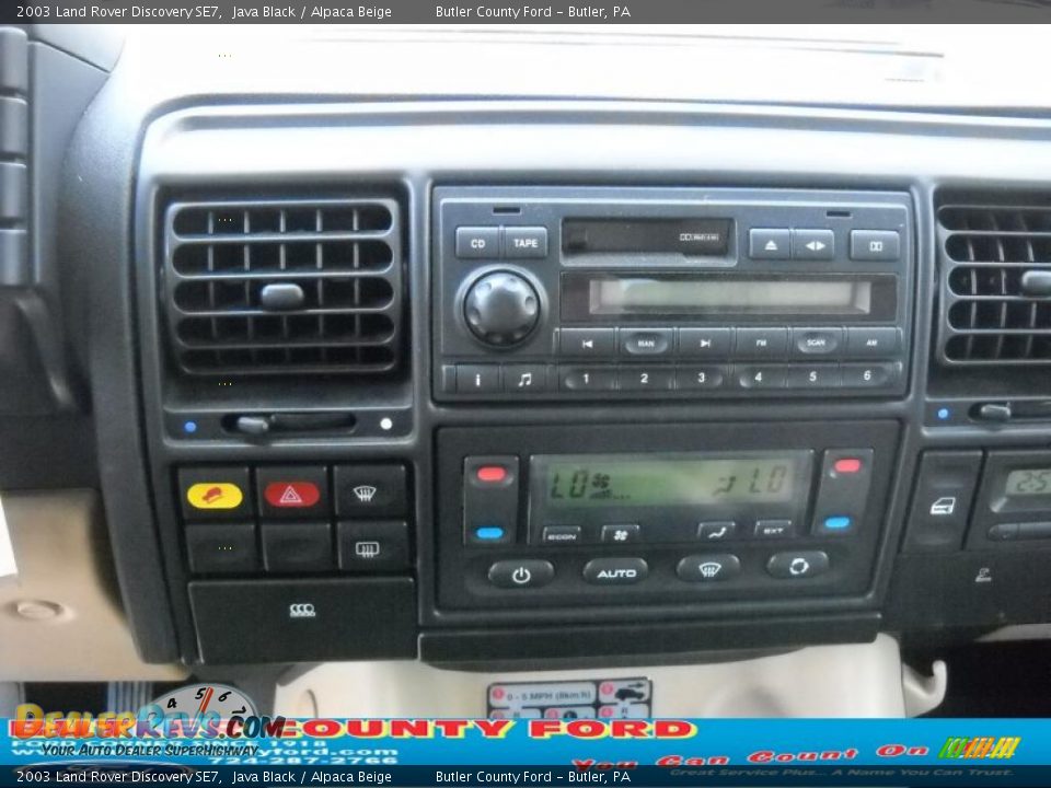 2003 Land Rover Discovery SE7 Java Black / Alpaca Beige Photo #20