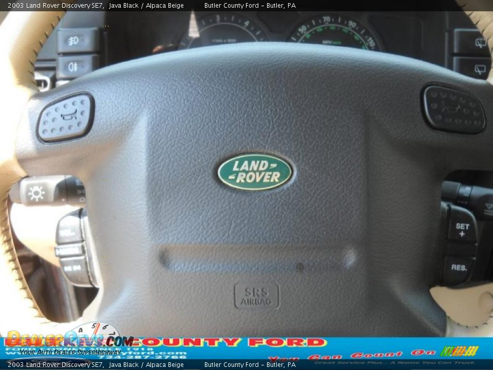2003 Land Rover Discovery SE7 Java Black / Alpaca Beige Photo #23