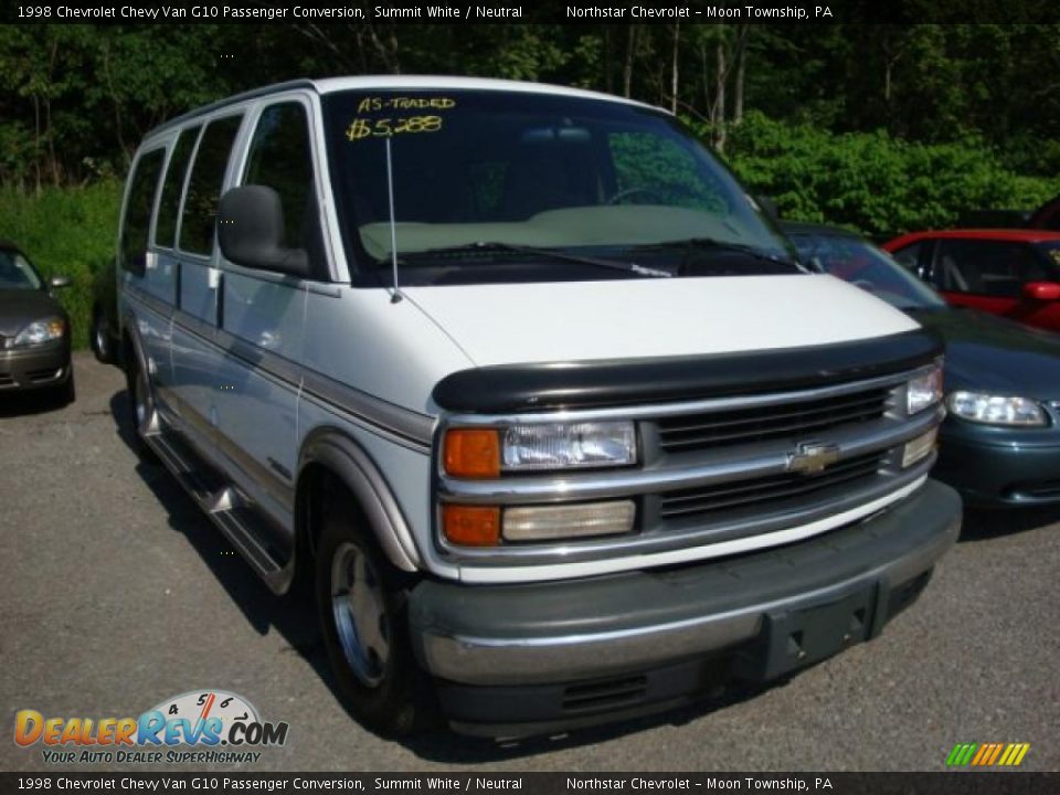 1998 Chevrolet Chevy Van G10 Passenger Conversion Summit White / Neutral Photo #1