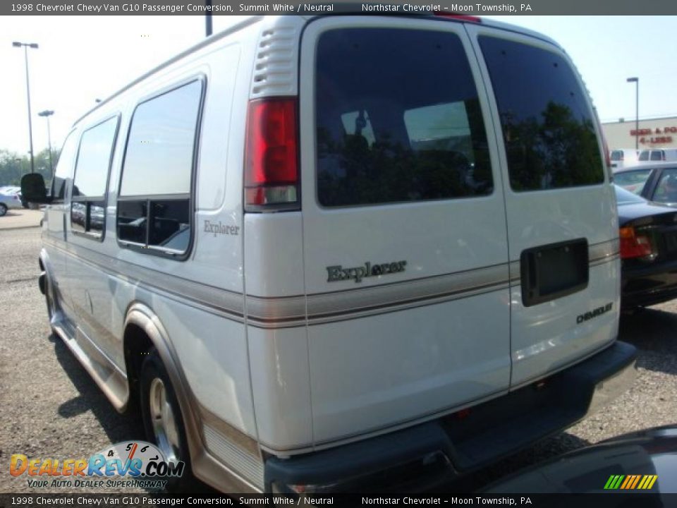 1998 Chevrolet Chevy Van G10 Passenger Conversion Summit White / Neutral Photo #4